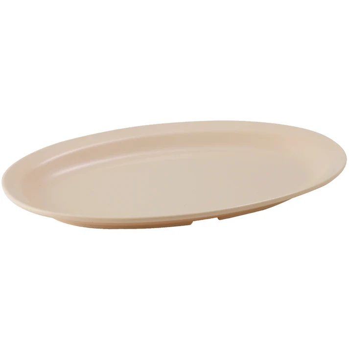 Melamine  Oval Platter - Tan / 9-3/4x6-3/4"