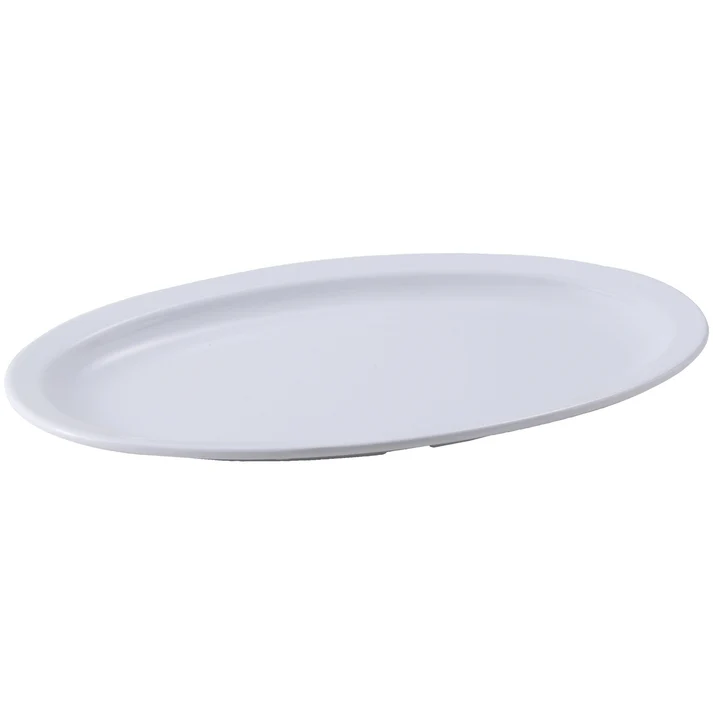 Melamine  Oval Platter - White / 13" x 8-1/2 "