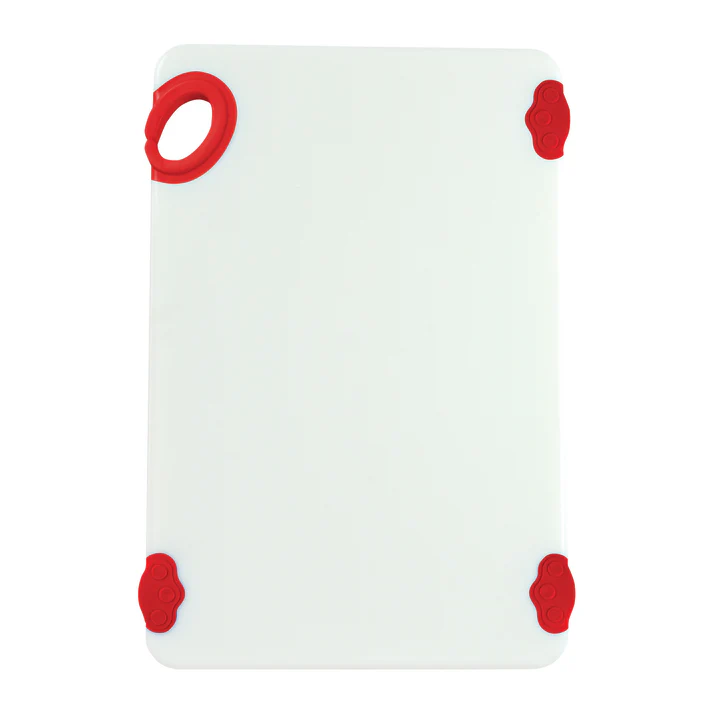 STATIK BOARD Cutting Boards, Colored - 12 x 18 / White/Red