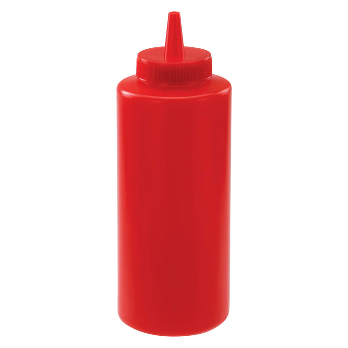 Regular Squeeze Bottles - 8 oz / Red