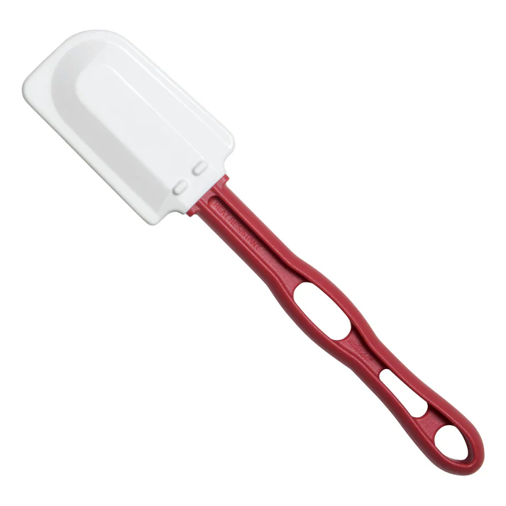 Silicone Scraper, Flat Blade, Heat Resistant, Red Handle, NSF / 16-1/4"