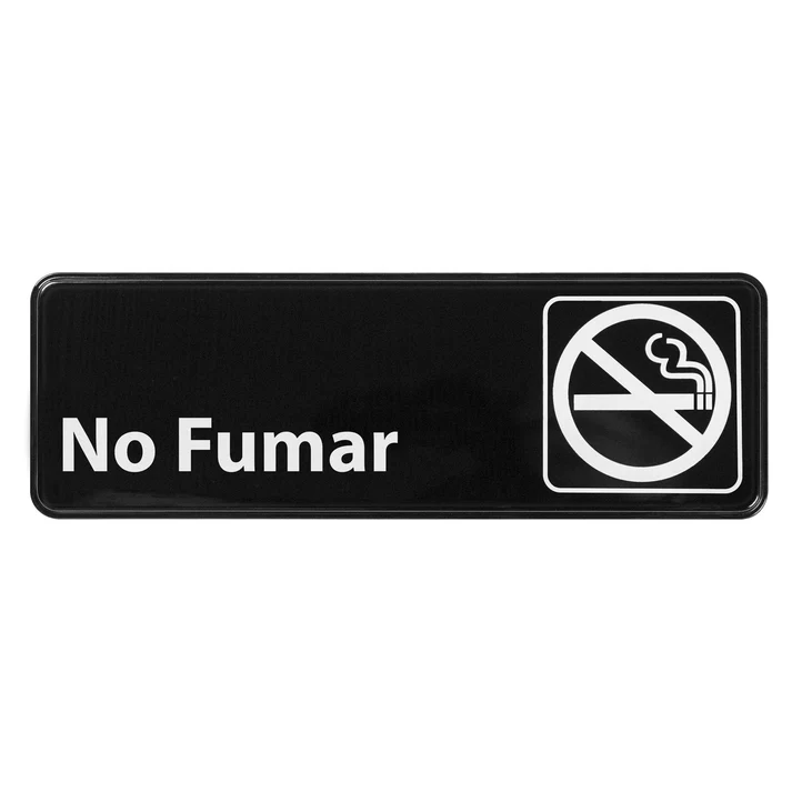 Information Signs 3"x 9" / Spanish No Smoking