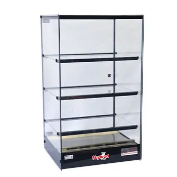 FOOD WARMER DISPLAY CASE - TOWER - TRIPLE SHELF 9 PANS - SKYFOOD