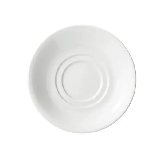 BSC-6RE - Porcelain Rolled Edge Saucer, Porcelain - White (36 Pieces/Case) 