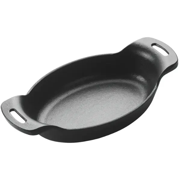 CASM-7O - 7-3/8" x 5-3/8" FireIron Mini Cast Iron 16oz Oval Server 