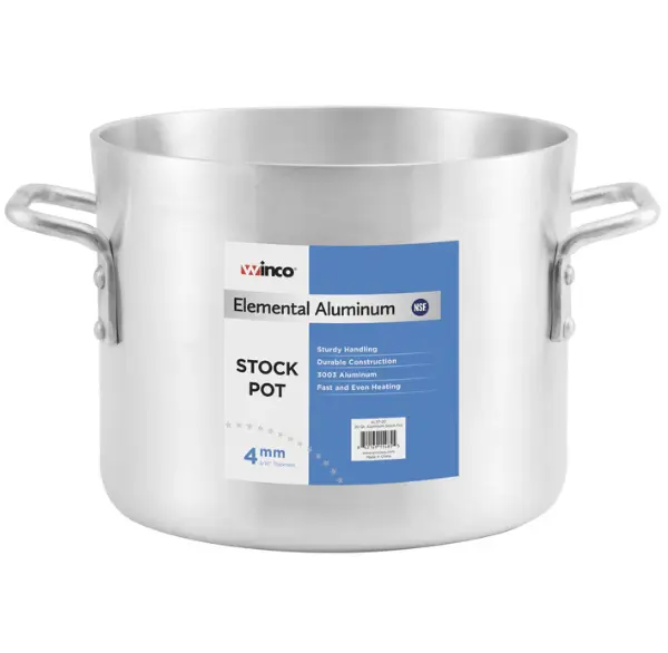 ALST-12 - Elemental 4mm Aluminum Stock Pot - 12 Quart 