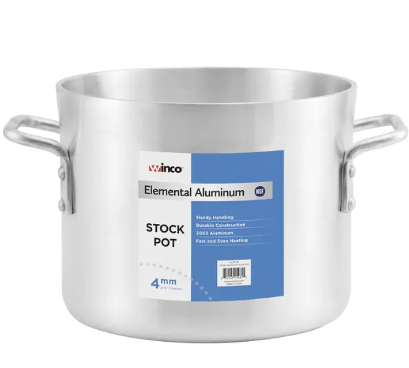 ALST-60 - Elemental Aluminum Stock Pot, 4mm - 60 Quart 