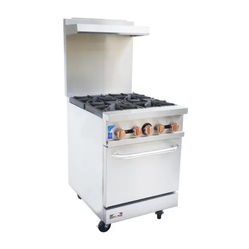 Copper Beech Range CBR-4 24" Gas Restaurant Range w/ (4) Open Burners, (1) Standard Oven, 151.000 BTU