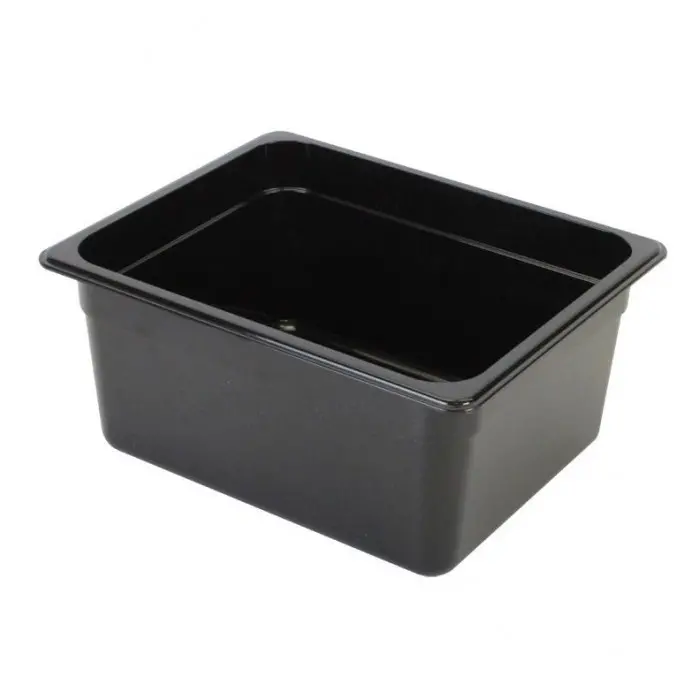 Thunder Group Black Half Size Food Pan 6"  