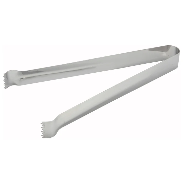  Pom Tongs, Satin Finish Stainless Steel / 6"