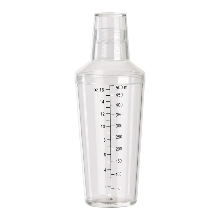 16 oz Clear Plastic Shaker Set