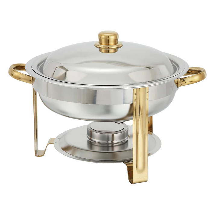 Malibu Collection 4 Quart Round Chafer, Medium Weight