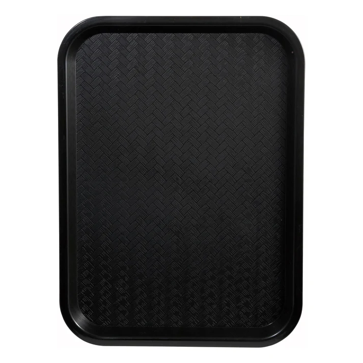 High Quality Plastic Cafeteria Tray - 14 x 18, Black