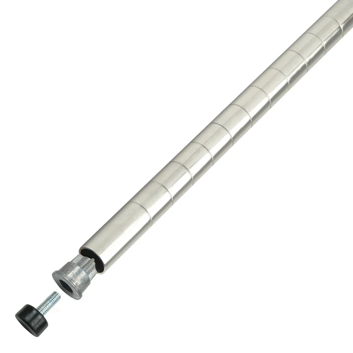 Wire Shelf Post, Chrome-Plated - 48"