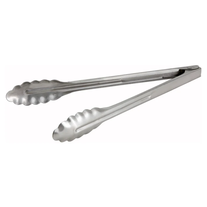 Stainless Steel Utility Tongs, Extra Heavyweight - 12"