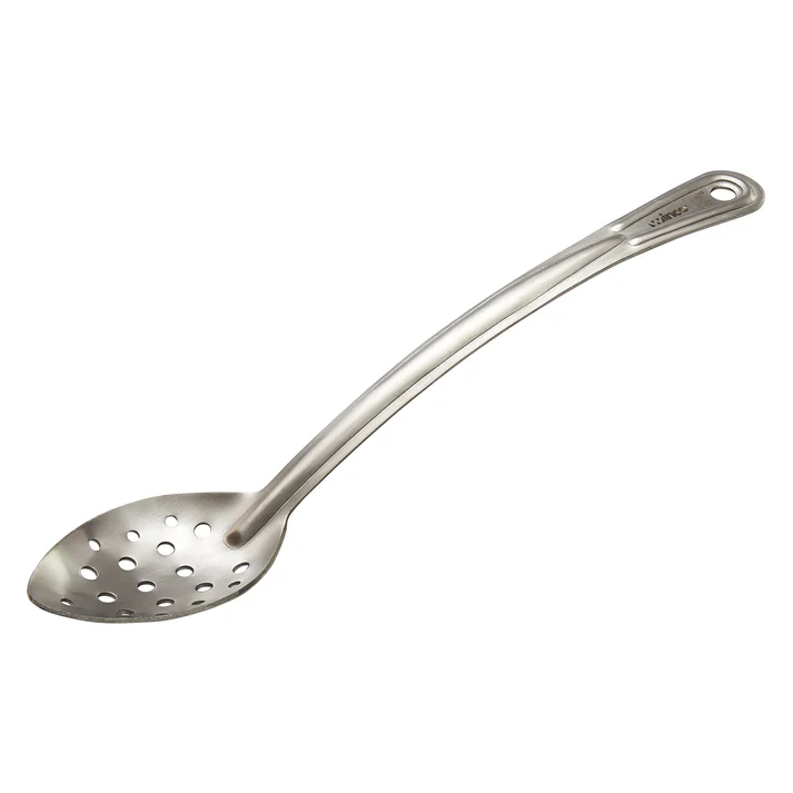 Curv™ Stainless Steel Basting Spoon - Perforated, 13"