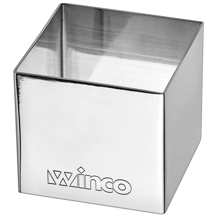 Stainless Steel Pastry Mold - Square, 2"