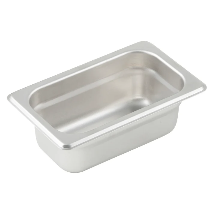 Anti-Jam Steam Pan, 23 Gauge Stainless Steel - 1/9, 2-1/2"