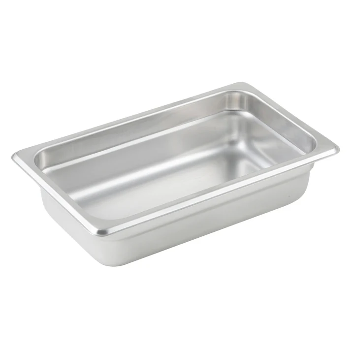 Anti-Jam Steam Pan, 23 Gauge Stainless Steel - 1/4, 2-1/2"