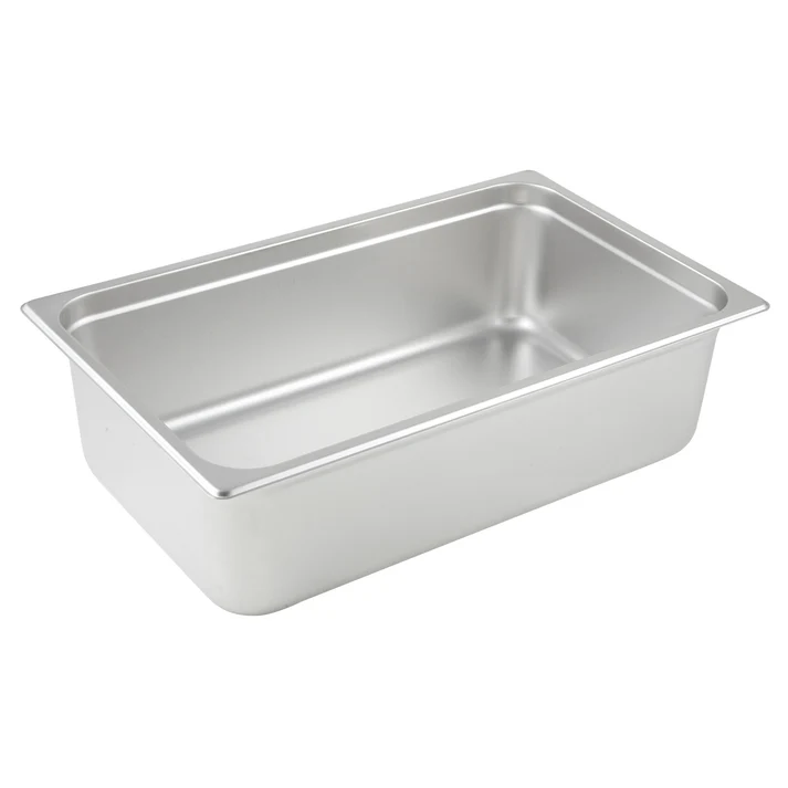 Anti-Jam Steam Pan, 23 Gauge Stainless Steel - Full, 6"