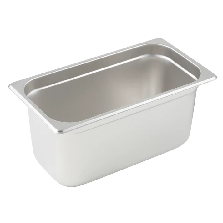 Anti-Jam Steam Pan, 24 Gauge Stainless Steel - 1/3, 6"