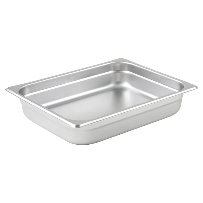 Anti-Jam Steam Pan, 24 Gauge Stainless Steel - Half, 2-1/2"