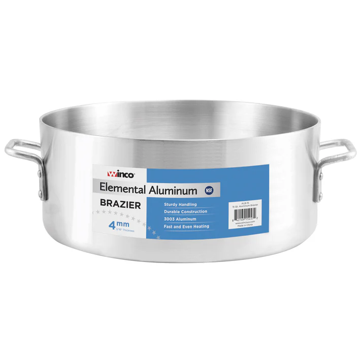 Elemental Aluminum Brazier, 4mm - 40 Quart