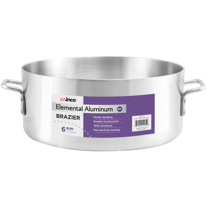 Elemental Aluminum Brazier, 6mm - 24 Quart