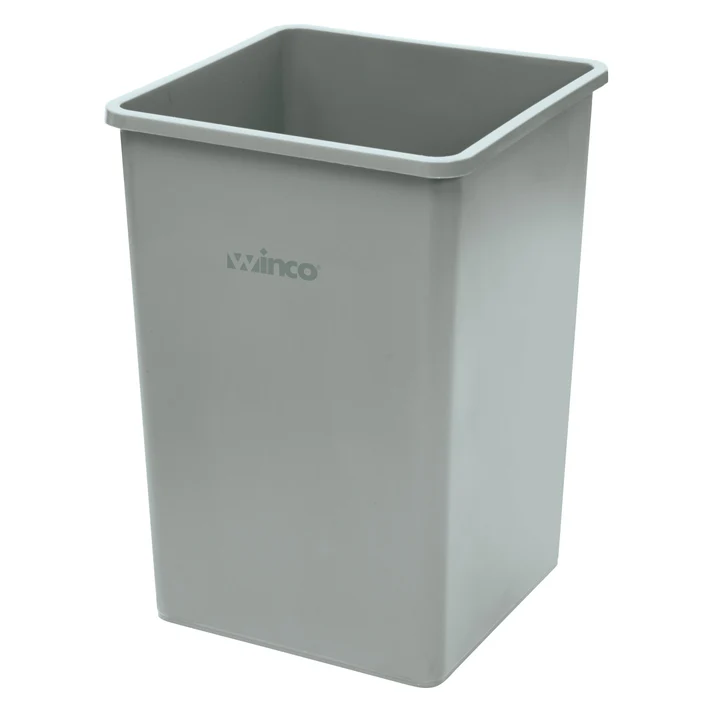 Tall Square Trash Can - 35 Gallon, Gray