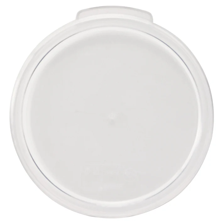 Round Storage Container Cover, Clear Polycarbonate - 12 | 18 | 22 Quart