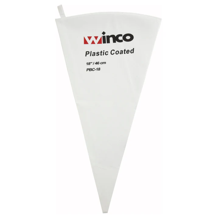 Pastry Bag, Cotton with Plastic Coating - 18"