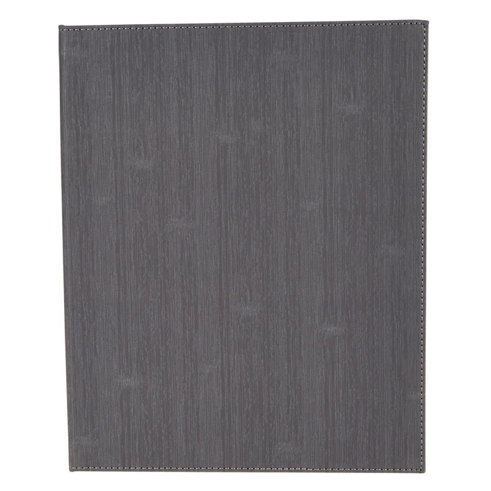 Single-View Menu Cover - Gray, 8-1/2" x 14"