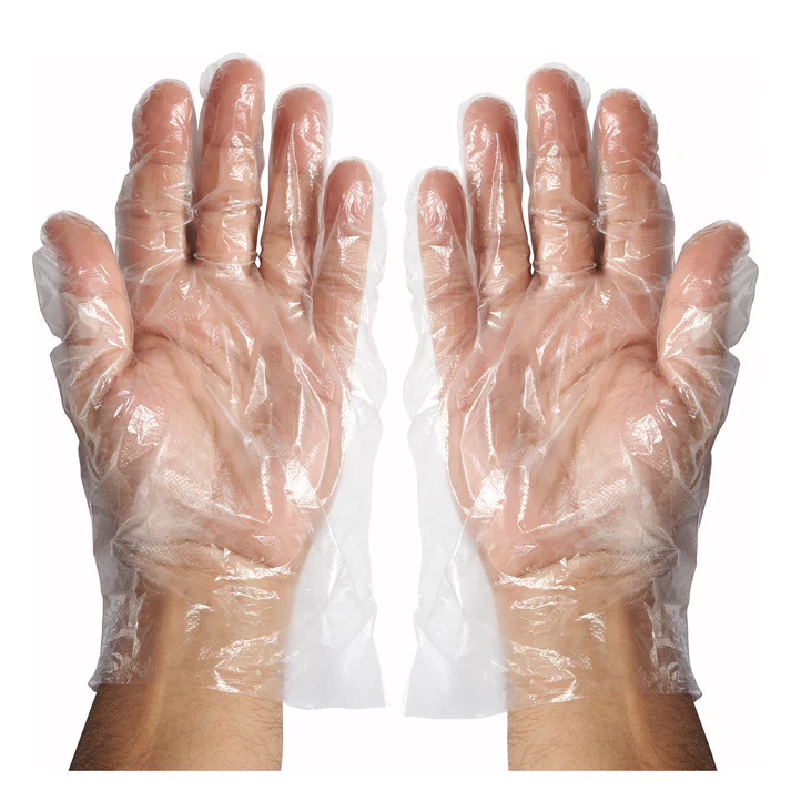 Disposable Gloves, PE Textured, MED, 500pcs/box