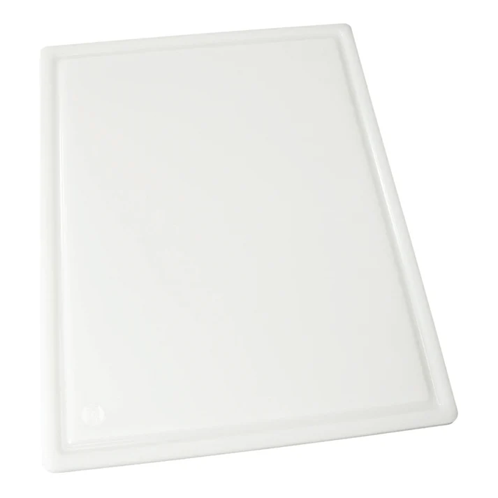 White Cutting Board with Channel - 18 x 24 x 3/4