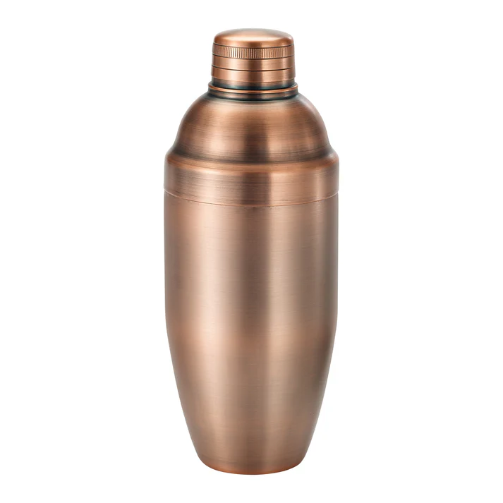 After5 24 oz Bar Shaker, 3 Piece Set, Antique Copper