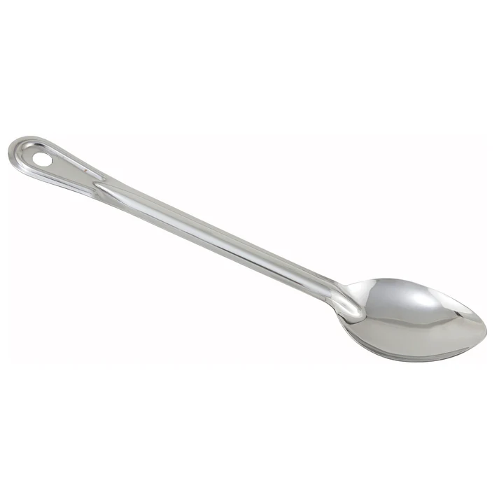  Winco Prime One-piece Stainless Steel Basting Spoon, NSF - Solid, 15"