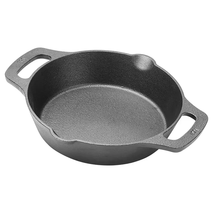 8" FireIron Cast Iron Skillet with Dual Handles