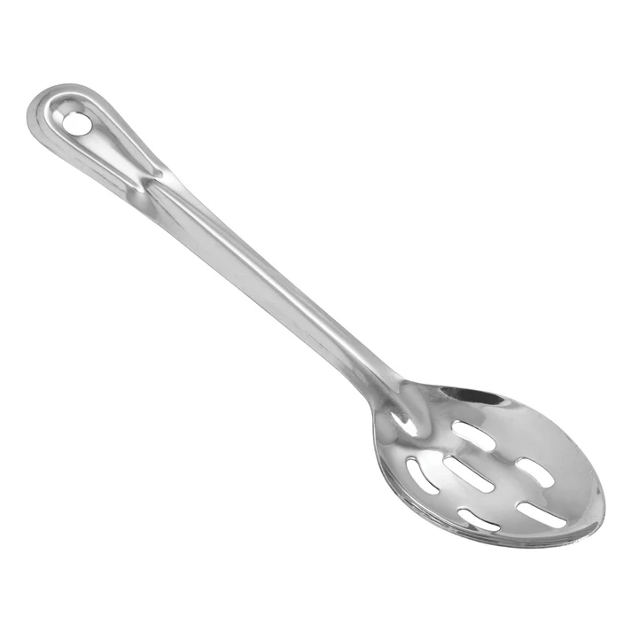  Heavy-Duty Basting Spoon, Stainless Steel, 1.5mm - Slotted, 11"