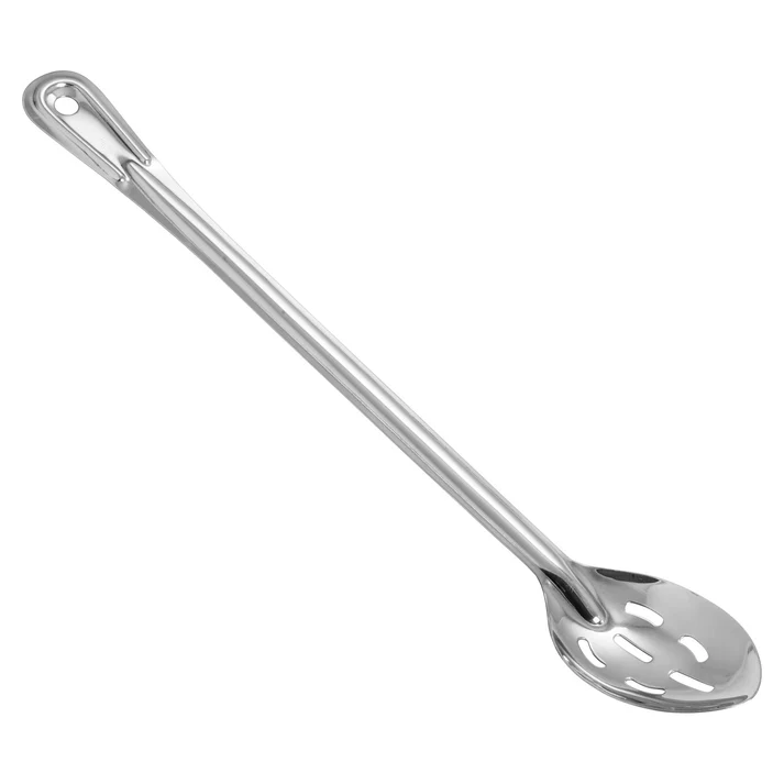 Heavy-Duty Basting Spoon, Stainless Steel, 1.5mm - Slotted, 18"