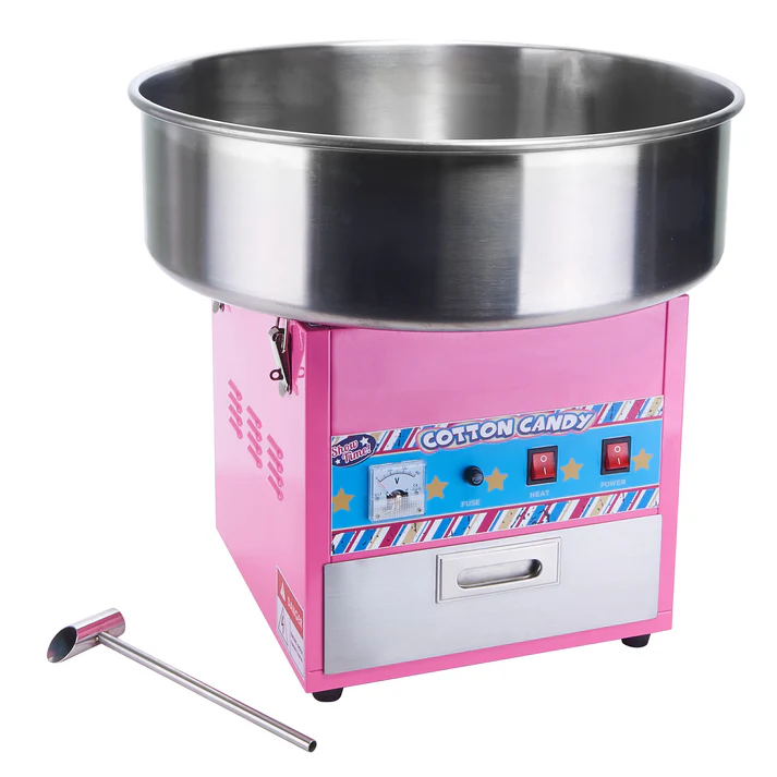 Show Time! Cotton Candy Machine, 20.5" Stainless Steel Bowl, 1080W