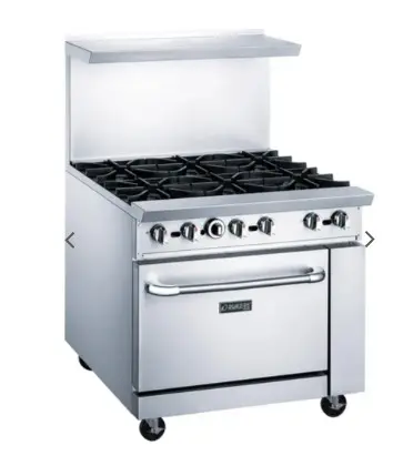 Gas Range with Six (6) Open Burners