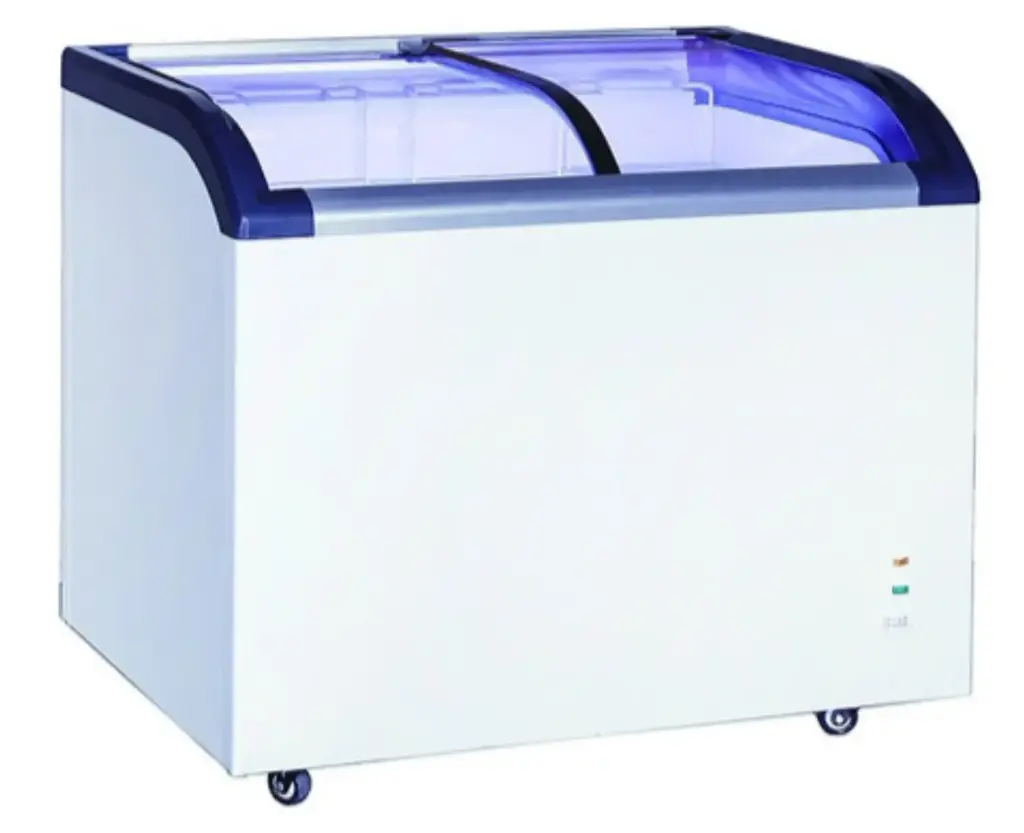 Curved Sliding Doors Chest Freezer / 2.5 ft
