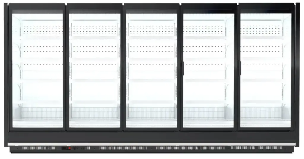 Hinged Doors Display -Freezer- / 5 Doors / 34"