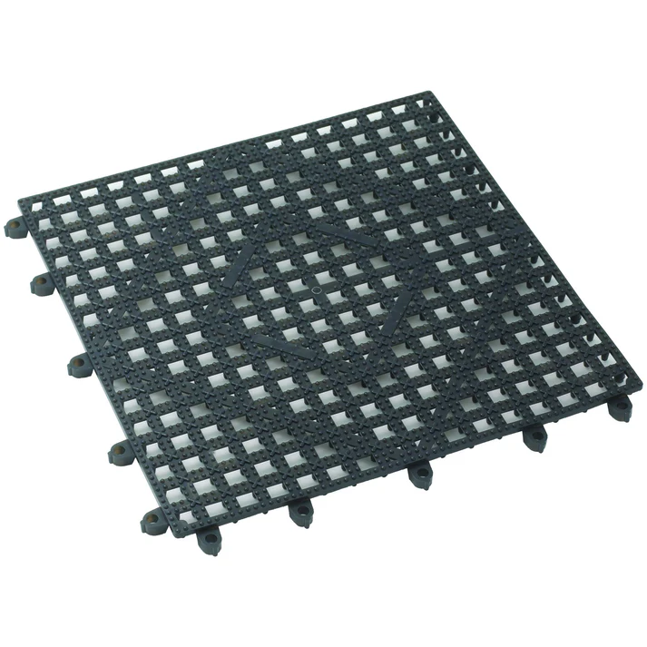 Bar Mat, Interlocking, 12" x 12"  / Dark Smoke
