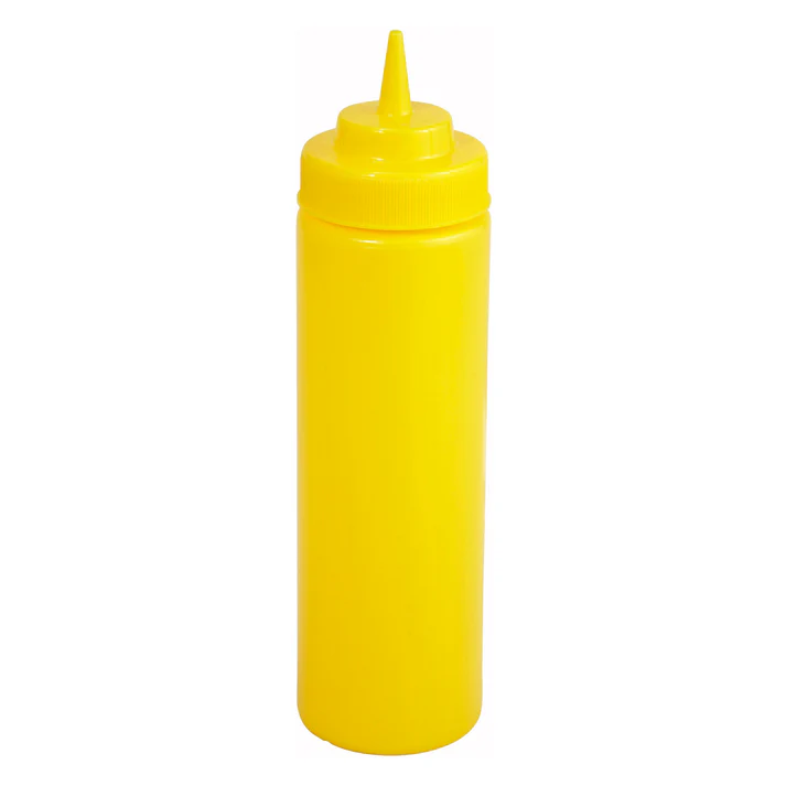  16oz Wide-Mouth Squeeze Bottles / Yellow