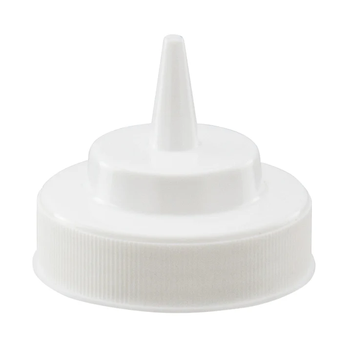 Lid for Wide Mouth Squeeze Bottle, White / Yellow