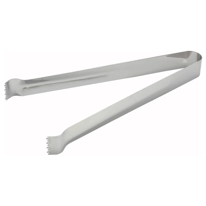  Pom Tongs, Satin Finish Stainless Steel / 9"