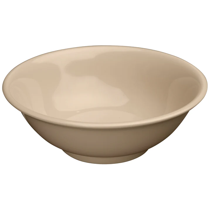 Melamine 41 oz Rimless Bowls - Tan / Tan