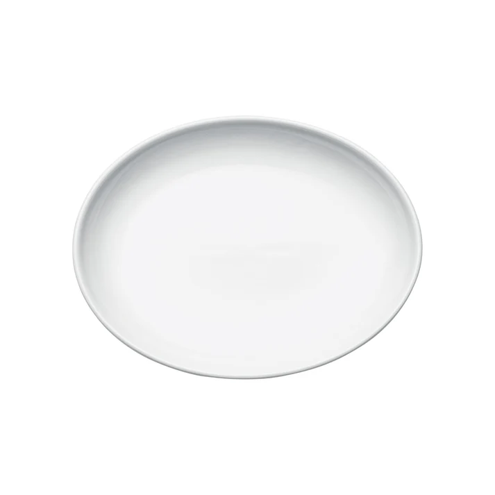 Brechia Coupe Oval Platter,  White Porcelain, 24 Pieces/Case / 9-1/2"