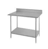 Work Table 18GA.430S/S Top Shelf with  4" Back Splash                                                                              18GA. / 30" x 18"